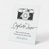 Table Signe de hashtag de photo Capturez l'amour (Recto)