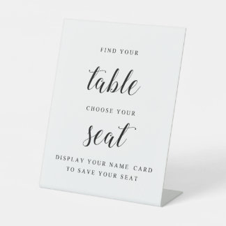 Table SIGNE DE LA CARTE DE NOM DU Mariage Simple