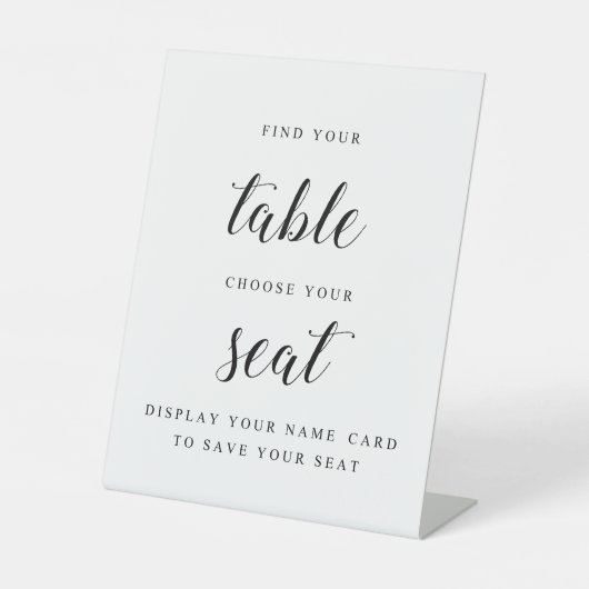 Table SIGNE DE LA CARTE DE NOM DU Mariage Simple (Recto)