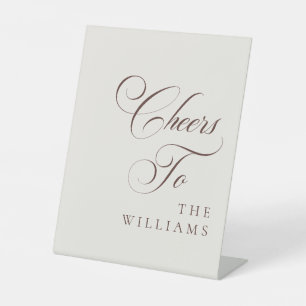Table Signe de mariage classique ivoire choco marron Che