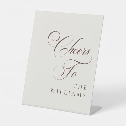 Table Signe de mariage classique ivoire choco marron Che (Recto)