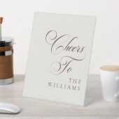Table Signe de mariage classique ivoire choco marron Che (In SItu)