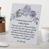 Table Signe de Mariage de sécurité pour masques et dispo (In SItu)