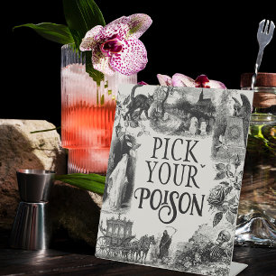 Table Signe de nourriture et boissons Halloween Choisiss