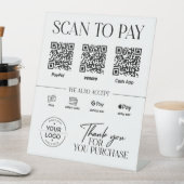 Table Signe de numérisation moderne pour payer : PayPal, (In SItu)