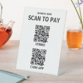 Table Signe de paiement de code QR sans contact, moderne (In SItu)