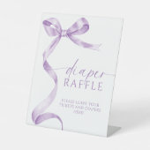 Table Signe de rabat Baby shower Lavender Bow (Recto)