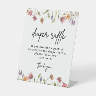 Table Signe de rabat du Baby shower Fleur sauvage de res