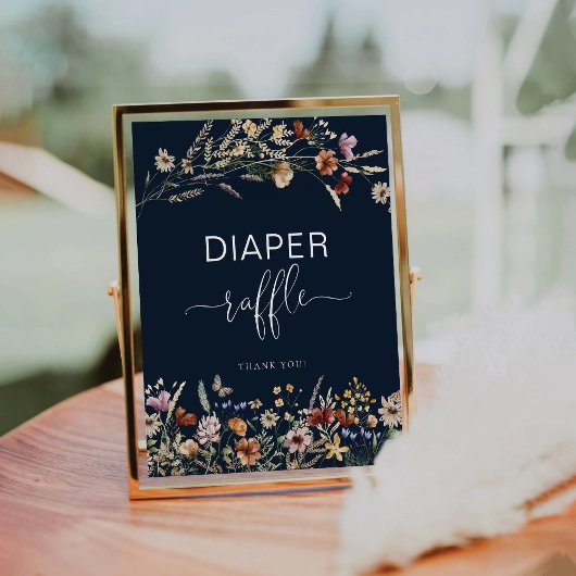 Table SIGNE DE REQUÊTE Fleur sauvage Bleu Marine