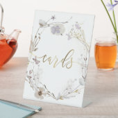 Table signe de script des cartes de couronne des fleurs  (In SItu)