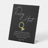Table Signe de script moderne chasse nuptiale douche sig (Recto)