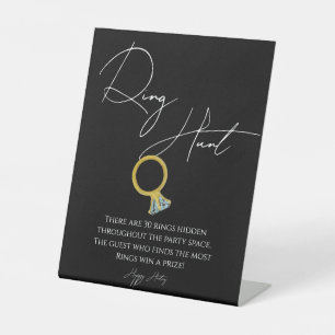 Table Signe de script moderne chasse nuptiale douche sig