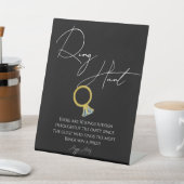 Table Signe de script moderne chasse nuptiale douche sig (In SItu)
