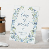 Table SIGNE DE TRAITEMENT Mariage Fleur Bleu Whimsical (In SItu)