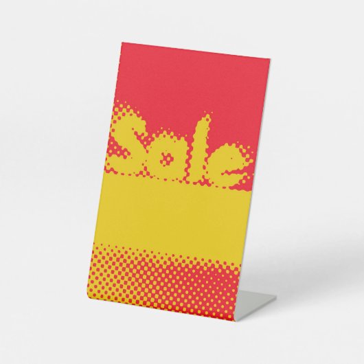 Table Signe de vente croustillant avec des couleurs qui  (Recto)