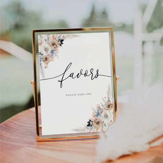 Table Signe Des Faveurs De Boho Ivoire Et Bleu