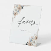 Table Signe Des Faveurs De Boho Ivoire Et Bleu (Recto)