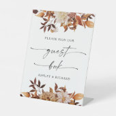 Table SIGNE DU LIVRE D'INVITATION DE Rustic Fall (Recto)