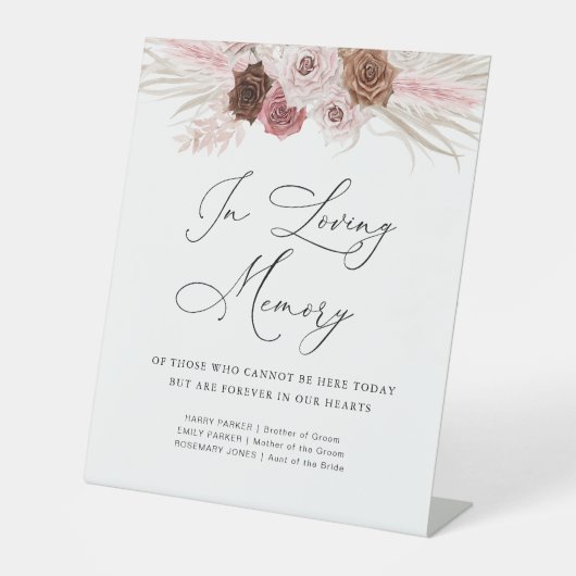 Table signe du mémorial mariage de la pampa rose poussié (Recto)