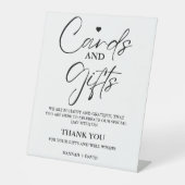 Table SIGNE Mariage de carte et de Merci cadeau minimali (Recto)