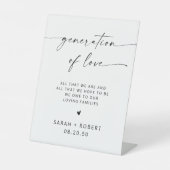 Table Signe minimaliste de génération d'amour (Recto)