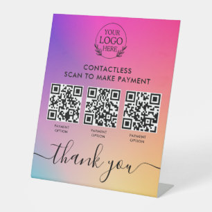 Table Signe Pedestal personnalisé avec paiement de code