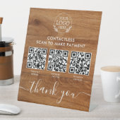 Table Signe Pedestal personnalisé avec paiement de code (In SItu)