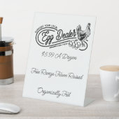 Table SIGNE POUSSIÈRE DU VENDEUR OEufs de poulet local (In SItu)