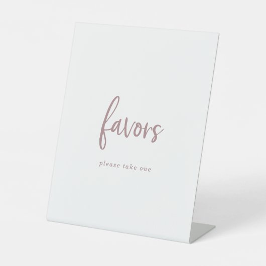 Table Signe Rustique Rose Gold Script de mariage Faveurs (Recto)