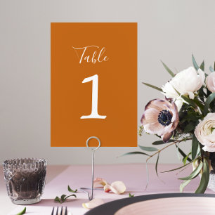 Table Simplicité réelle 1 Mariage Citrouille Numéro de t