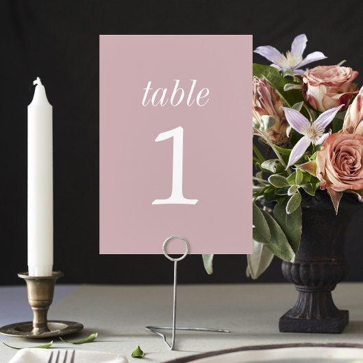 Table Simplicité réelle 2 Mariage clair de lune Numéro d