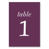 Table Simplicité réelle 2 Mariage de raisin Numéro de ta (Dos)