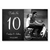 Table Tableau de bord moderne Mariage photo Numéro de ta (Dos)