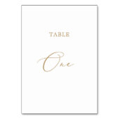 Table Tableau de calligraphie Or Delicy Un Numéro de tab (Dos)