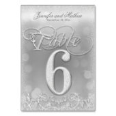 Table Tableau numéro 6 Élégante Parties scintillant de F (Dos)