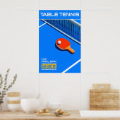 Table Tennis 1998 Finals Poster Retro Sports Art (Cuisine)