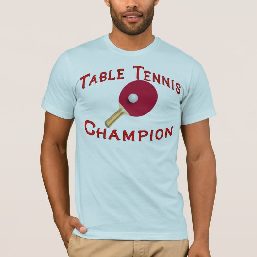 Table Tennis Champion T-shirt (Voorkant)