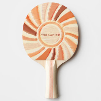 Table Tennis, Custom Name, Wood Pastel Pattern, Tafeltennisbatje