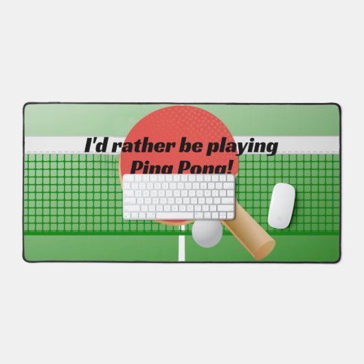 Table Tennis Ping Pong Design Bureau Mat (Clavier et souris)