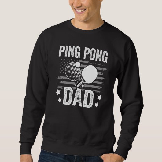 Table tennis player father ping pong dad funny tab trui (Voorkant)