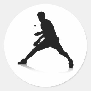 Table Tennis Player Ronde Sticker