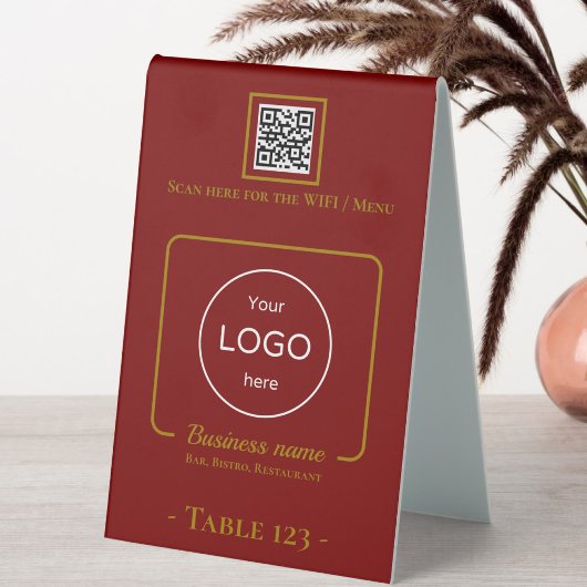 Table Tente Numéro de signe logo qr code barre d'a