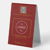 Table Tente Numéro de signe logo qr code barre d'a (Recto)