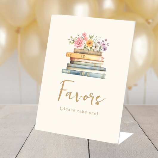 Table Thème de livre Favors Signe
