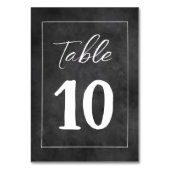 Table Thème mariage du tableau noir tendance Numéro de t (Dos)