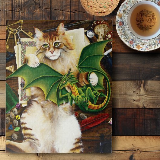 Table Top Gaming Dragon Cat Legpuzzel