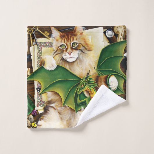 Table Top Jeu Dragon Chat (Gant de toilette)