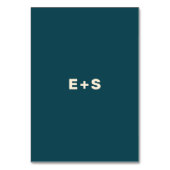 Table Turquoise et beige Wes Anderson Numéro de tableau  (Dos)