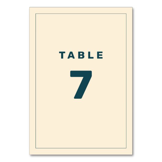 Table Turquoise et beige Wes Anderson Numéro de tableau  (Par défaut)