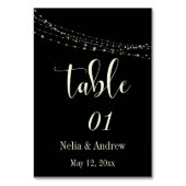 Table Typographie crème 30 sur fond noir avec numéro de (Dos)